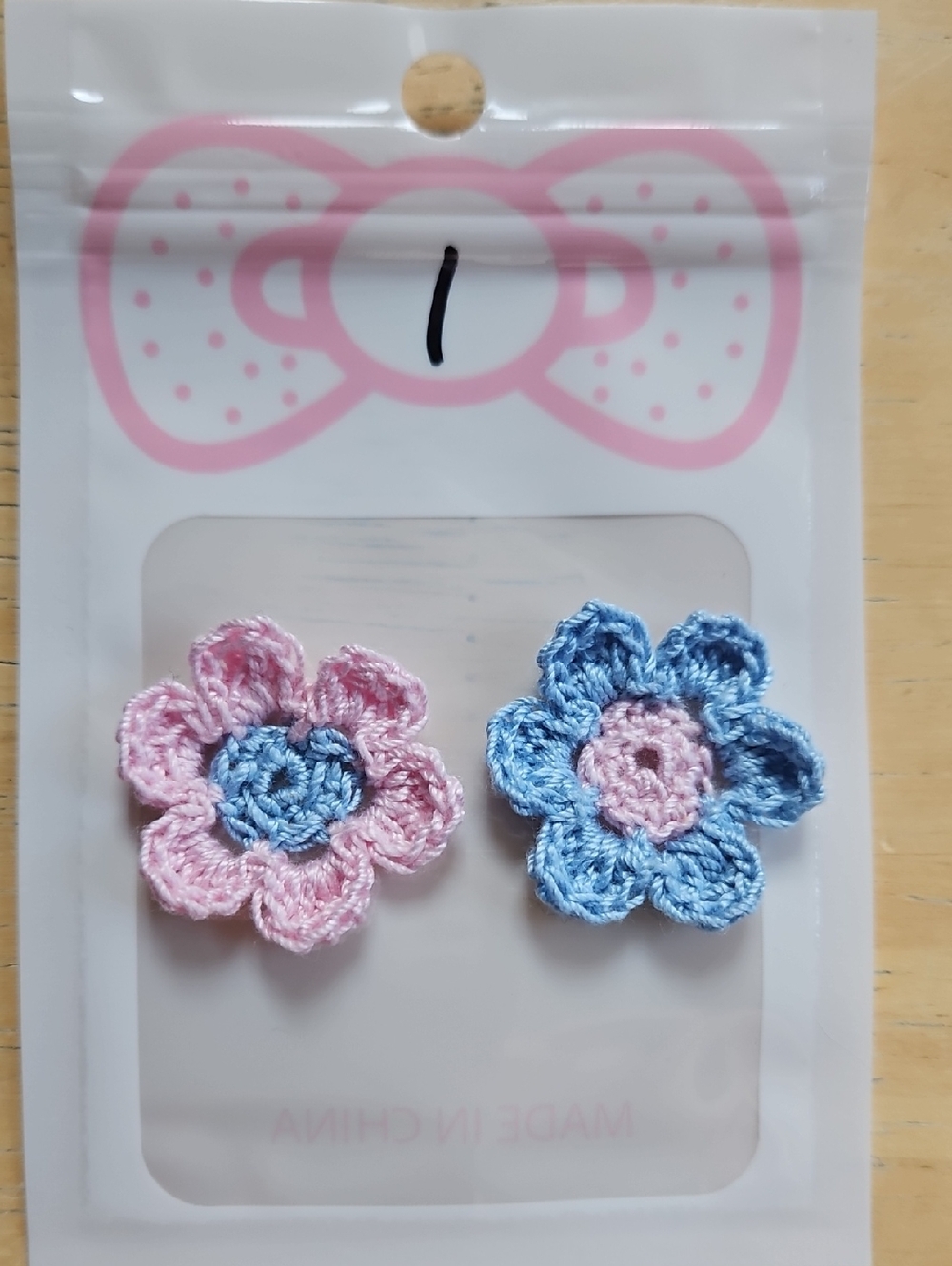 Handmade Crochet Flower Earringd - Picture 4 of 16